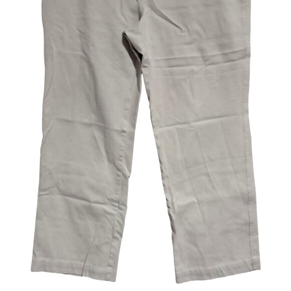 Eddie Bauer Classic Khaki Straight Leg Ankle Pants Womens 10 Cotton Chinos - Picture 6 of 9